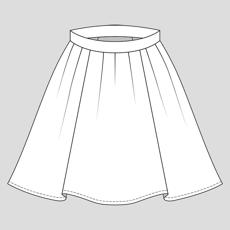 Free pattern for children's skirt JUNE (sizes 80–164) - Picolly.com