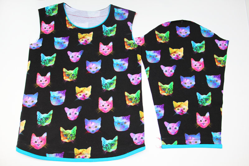 How to sew girls' sweatshirt WILD CAT - Version No.1 - Picolly.com