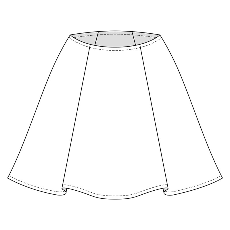 Free pattern for women's skirt SWING (sizes 32–46) - Picolly.com