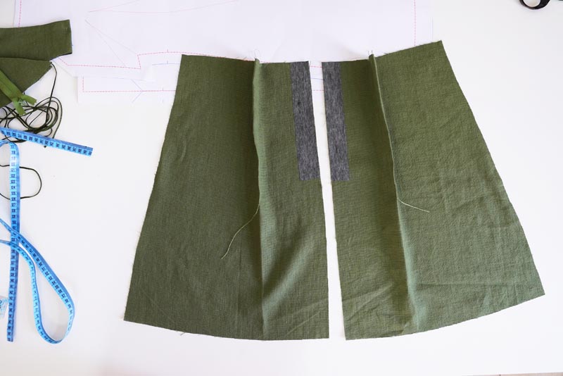 Sewing pattern for women's linen dress with spaghetti straps and exposed back LINEN - waist darts