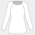 Pattern - Women’s raglan T-shirt COMFY (sizes 32–60)