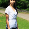 Pattern - Women's wrap blouse DOTS (sizes 32–46)