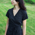 Pattern - Women's wrap blouse DOTS (sizes 32–46)