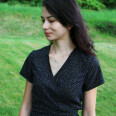 Pattern - Women's wrap blouse DOTS (sizes 32–46)