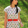 Pattern - Women's T-shirt EASY with short kimono sleeves (sizes 32–62)