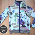 Pattern - Children’s zipper sweatshirt FOREST (sizes 80–164)