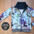 Pattern - Children’s zipper sweatshirt FOREST (sizes 80–164)