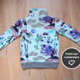 Pattern - Children’s zipper sweatshirt FOREST (sizes 80–164)