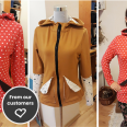 Pattern - Women's zipper sweatshirt AUTUMN MEADOW (sizes 32–60)