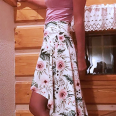 Pattern - Women's high low skirt LACE (sizes 32–46)