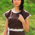 Pattern - Women's T-shirt EASY with short kimono sleeves (sizes 32–62)