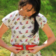 Pattern - Women's T-shirt EASY with short kimono sleeves (sizes 32–62)