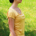 Pattern - Women's cowl neck T-shirt FREEDOM (sizes 32–62)