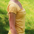 Pattern - Women's cowl neck T-shirt FREEDOM (sizes 32–62)