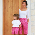Pattern - Women's short shorts / Bermuda shorts HAWAII (2in1, sizes 32–46)