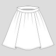 Free pattern - Children's skirt JUNE (sizes 80–164)