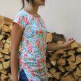 Pattern - Women's T-shirt EASY with short kimono sleeves (sizes 32–62)