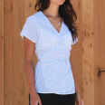 Pattern - Women's wrap blouse DOTS (sizes 32–46)