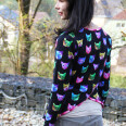 Pattern - Women's sweatshirt WILD CAT (sizes 32–46)
