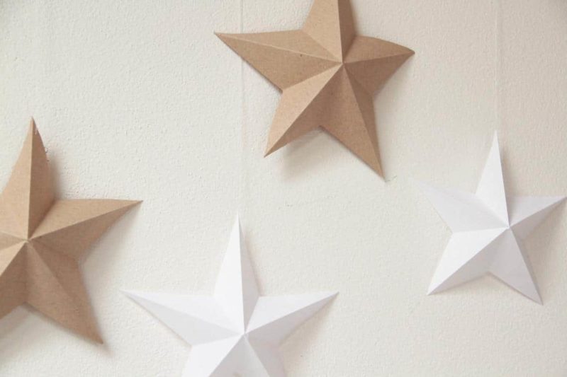 Paper Star Turorial Simple Christmas Decorations Picolly Com   Paper Stars Diy Xmas Decoration 