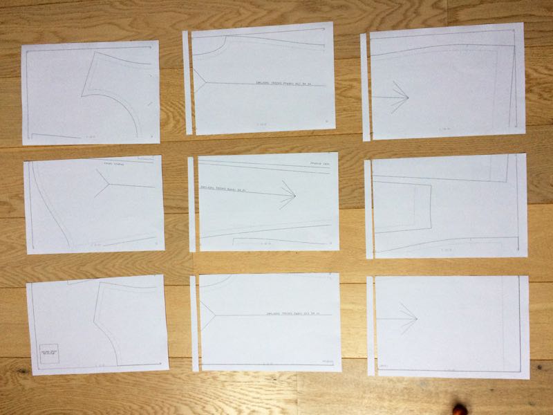 How to assemble the paper pattern from A4 pages in 6 steps