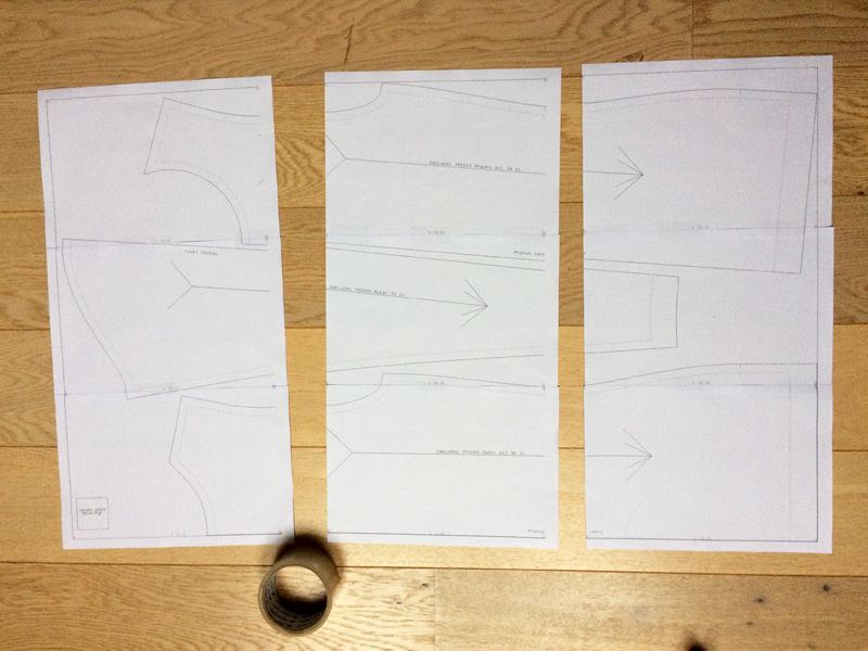 How to assemble the paper pattern from A4 pages in 6 steps